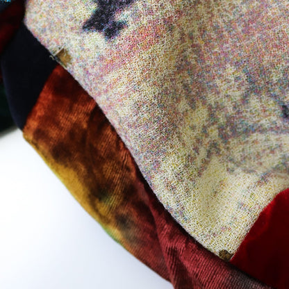 Vintage F/W 1992 Dolce&Gabbana Velvet Patchwork Runway Blazer / S-M