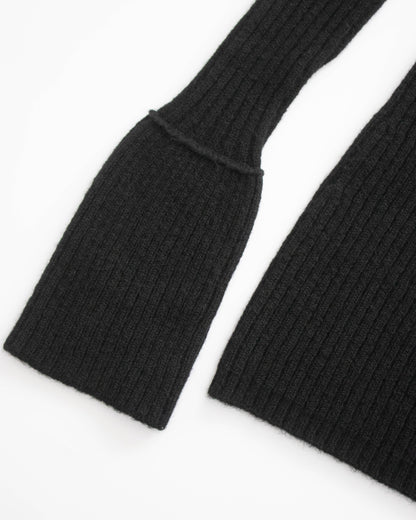 Vintage F/W 1998 Yohji Yamamoto Runway Wool Ribbed Mini Dress / M