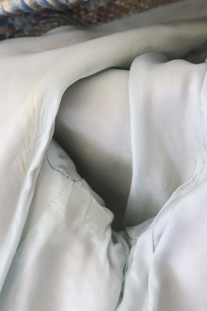 Vintage S/S 2000 Calvin Klein Collection Blue Python Leather Snakeskin Coat / S