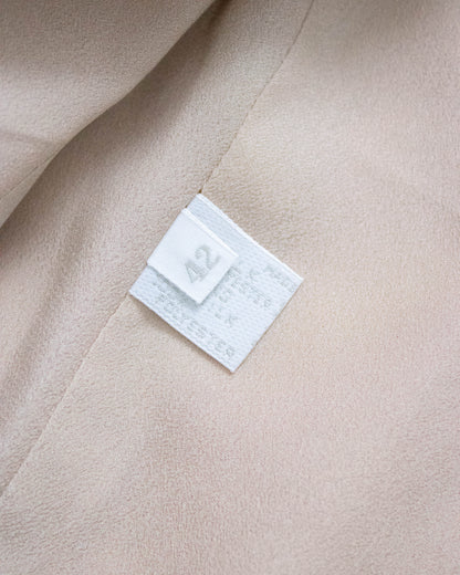 Vintage F/W 1995 Prada Rose Gold Double-Breasted Runway Jacket / IT 42 (S-M)