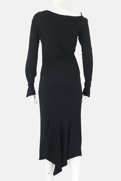 Vintage F/W 2001 Lolita Lempicka Long Asymmetric Cutout Dress / FR 40 (S-M)