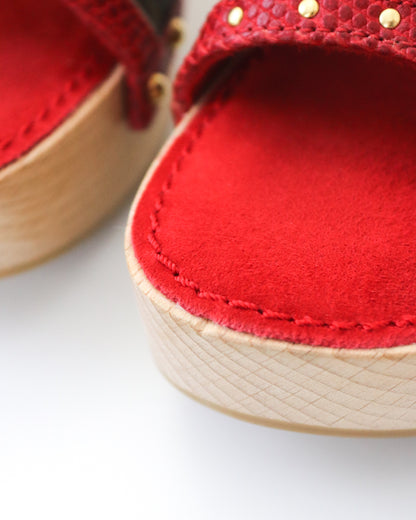 Vintage 2005 Louis Vuitton Takashi Murakami LV Monogram Cherry Wooden Clog Mules / 36.5 (US 6.5)