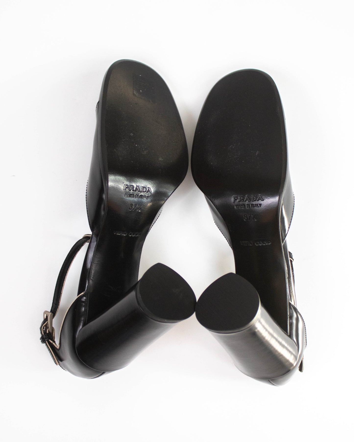 Vintage Prada Black T-strap Mary Jane 'Legally Blonde' Heels / 37.5 (US 7.5)