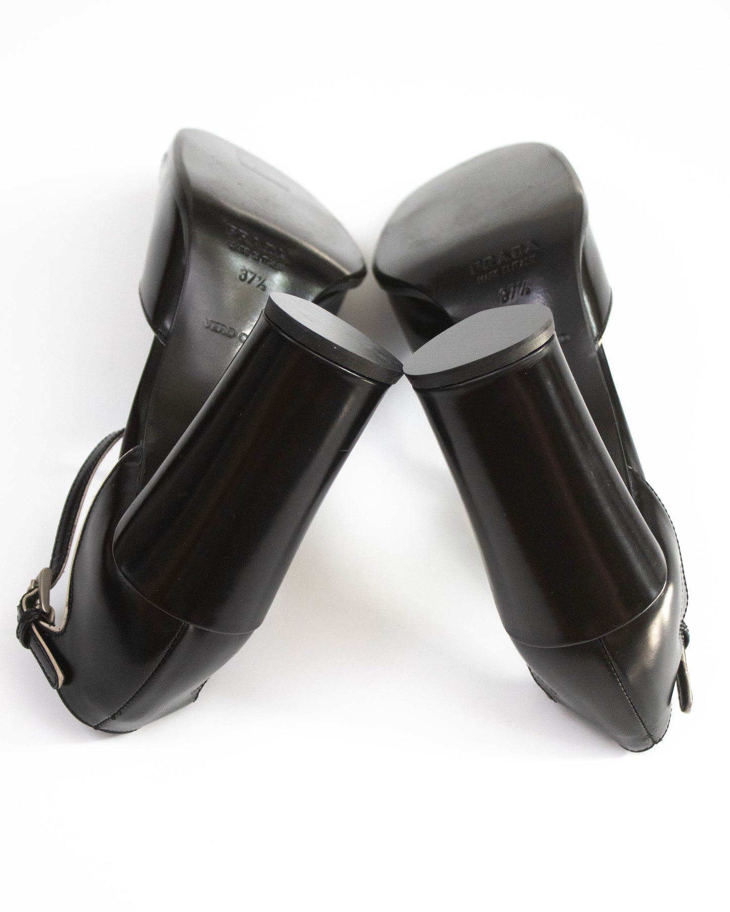 Vintage Prada Black T-strap Mary Jane 'Legally Blonde' Heels / 37.5 (US 7.5)
