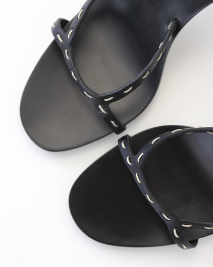 Vintage S/S 2002 Gucci by Tom Ford Black Bamboo Heel Mules / 36.5 (US 6.5)