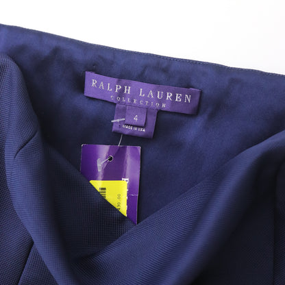 Vintage 2000s Ralph Lauren Collection Viscose Silk Boned Corset Peplum Top / XS