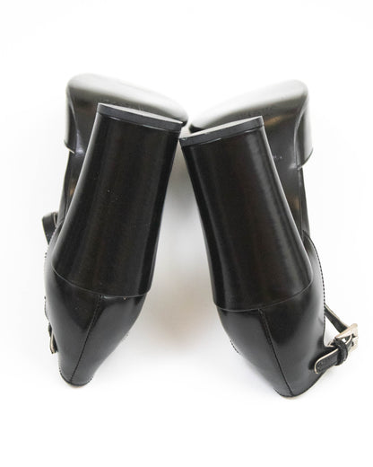 Vintage Prada Black T-strap Mary Jane 'Legally Blonde' Heels / 34.5 (US 4.5)