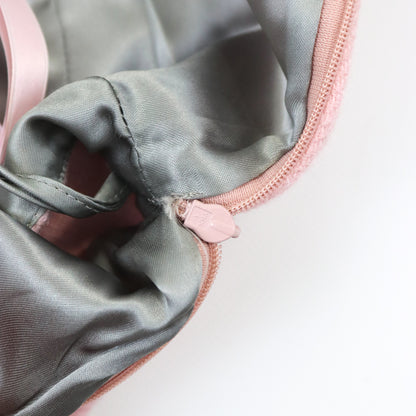 Vintage 2000s Miu Miu Prada Baby Pink Wool Mohair Bustier Top / IT 42 (S)