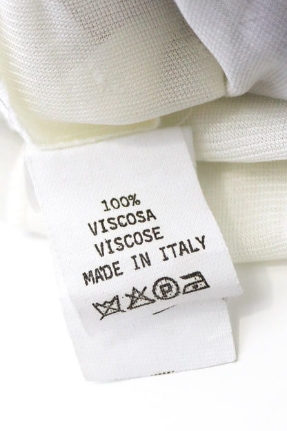 NWT Vintage Maria Grazia Severi Pale Lilac Viscose Slip Dress Rhinestones Straps / IT 42 (S-M)