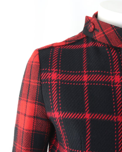 Vintage F/W 2003 Yohji Yamamoto Wool Plaid Runway Bomber Jacket / 1 (XS)
