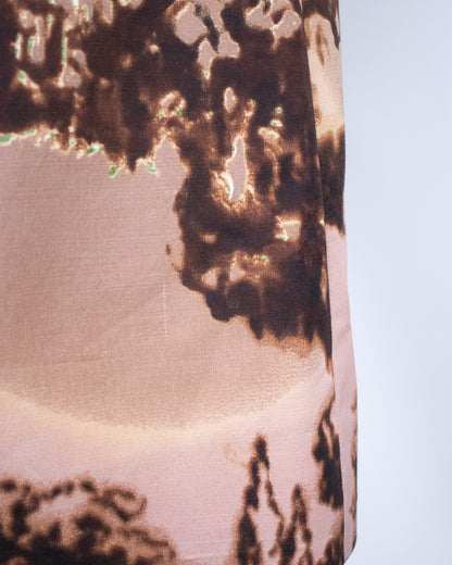Vintage F/W 2004 Prada Landscape Print Wool Silk Skirt / IT 42 (S)