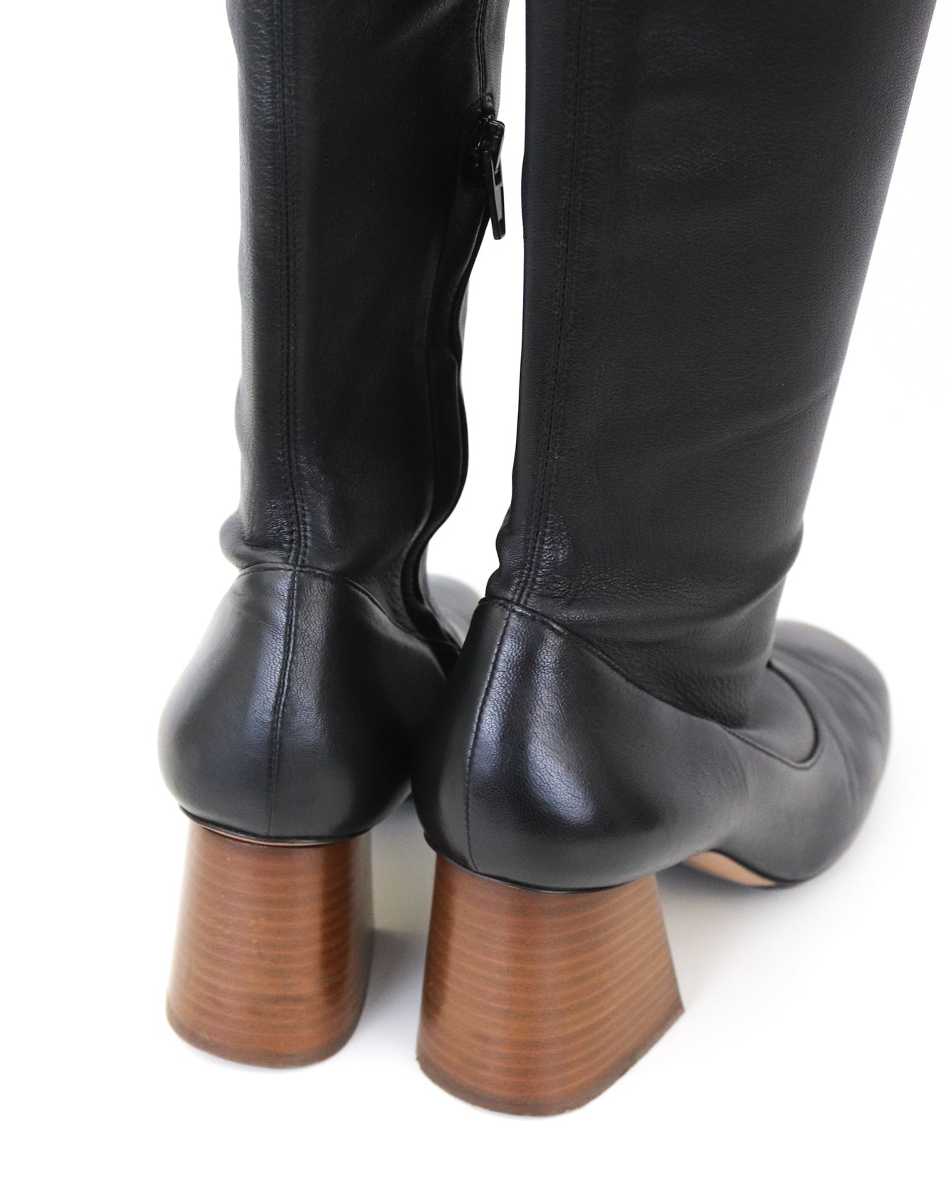 Celine by Phoebe Philo Black Leather Soft Ballerina Boots / 37 (US 7)