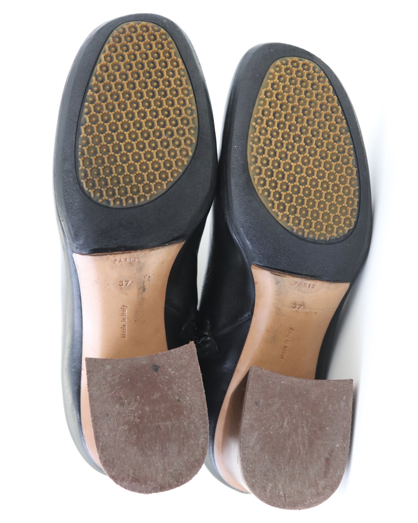 Celine by Phoebe Philo Black Leather Soft Ballerina Boots / 37 (US 7)