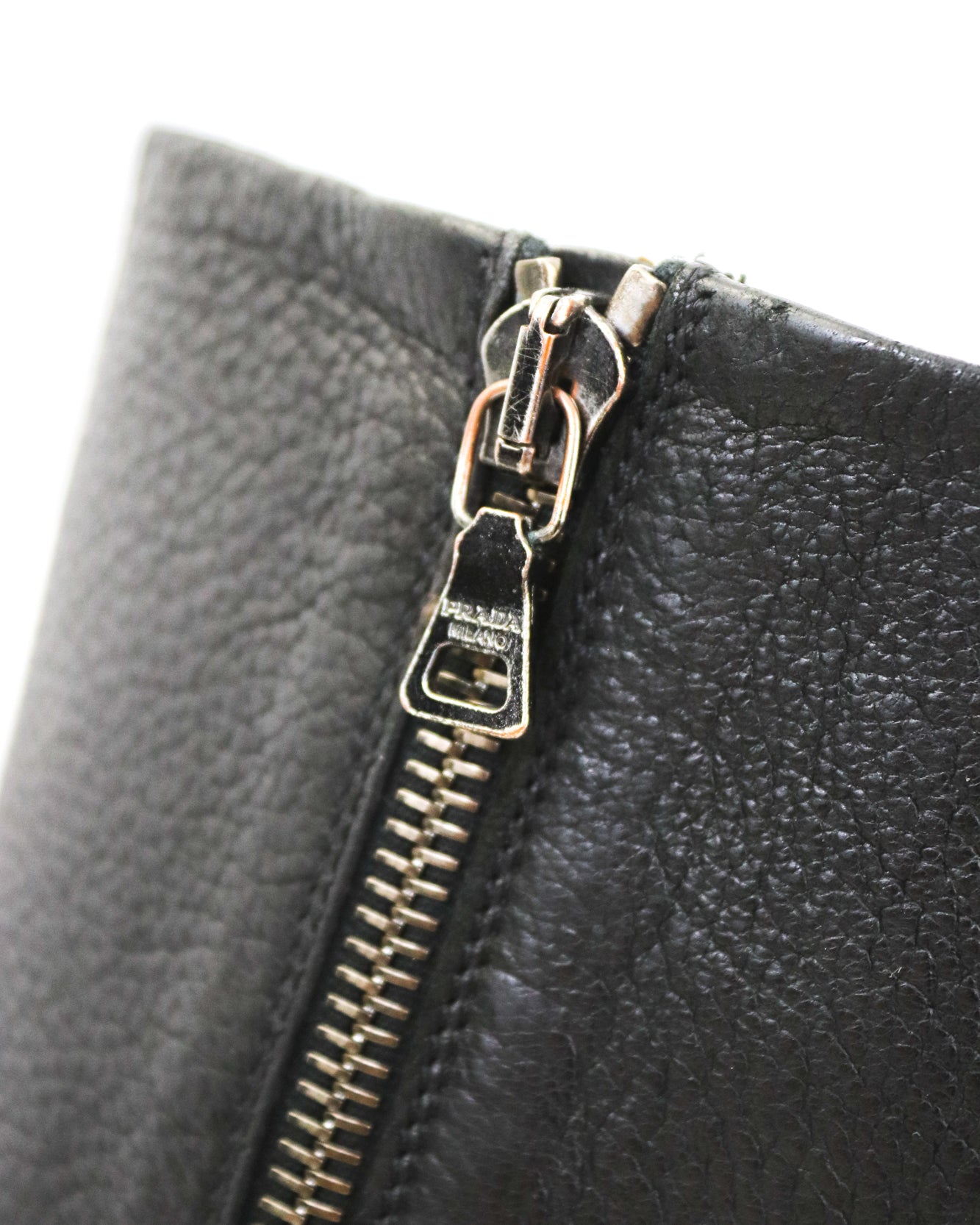 Vintage Prada Linea Rossa Leather Moto Boots / 36.5-37 (US 6.5-7)