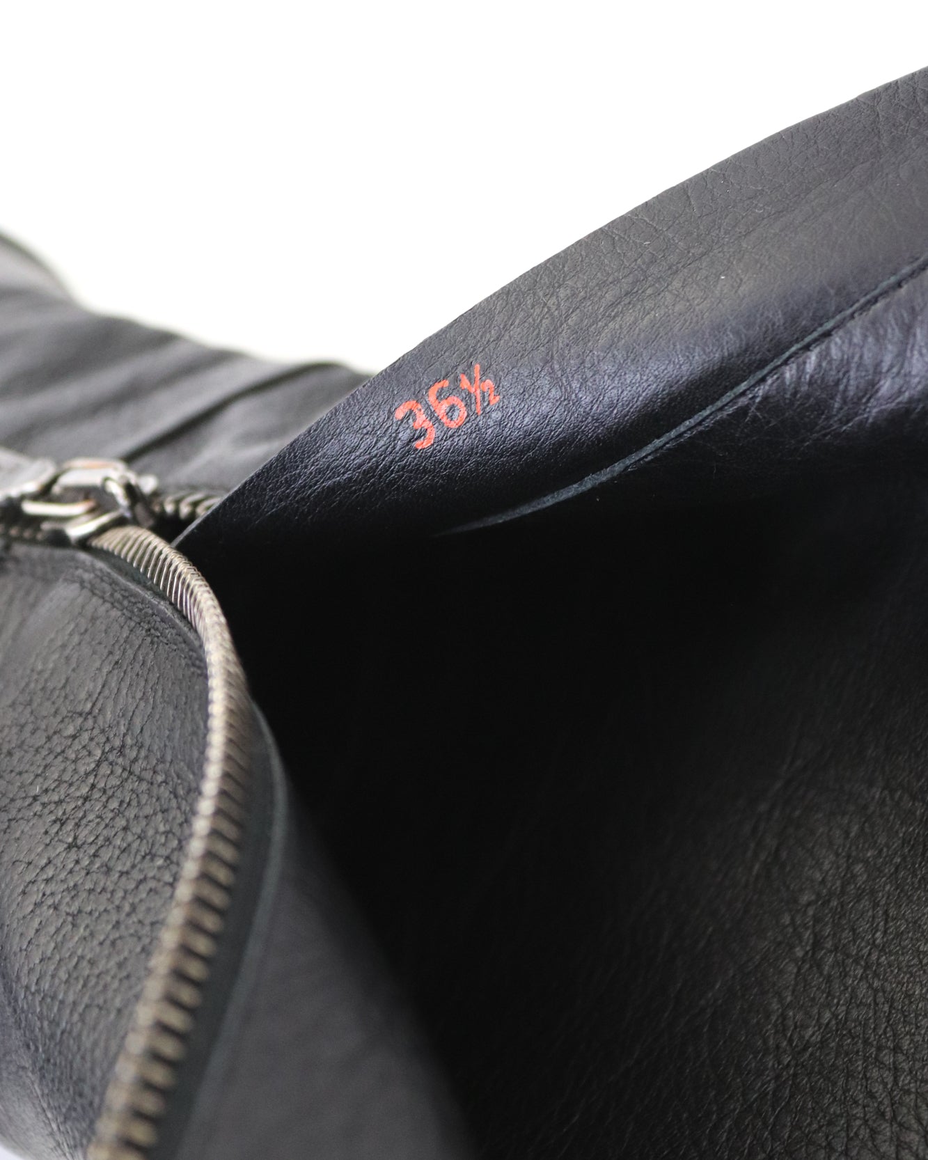 Vintage Prada Linea Rossa Leather Moto Boots / 36.5-37 (US 6.5-7)