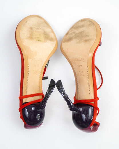 Vintage S/S 2011 Louis Vuitton Hoof Heel Runway Sandals / 37.5 (US 7.5)