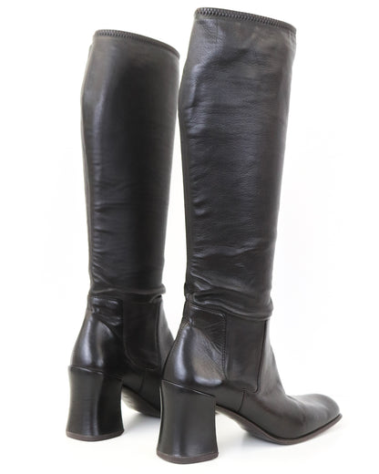 Vintage 1990s Prada Sock Boots As seen on Carolyn Bessette Kennedy / 38 (US 8)