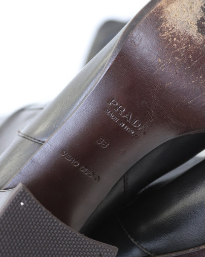 Vintage 1990s Prada Sock Boots As seen on Carolyn Bessette Kennedy / 38 (US 8)