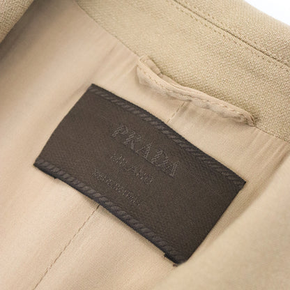 Vintage F/W 1996 Prada Beige Tan Wool Blazer / IT 40 (XS-S)