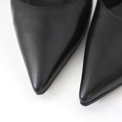 Vintage Gucci by Tom Ford Black Leather Metal Horsebit Detail Heels / 36.5 (US 6.5)