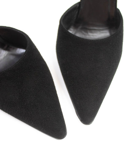 Vintage Gucci by Tom Ford Black Classic Stiletto Mary Jane Pumps / 37 (US 7)