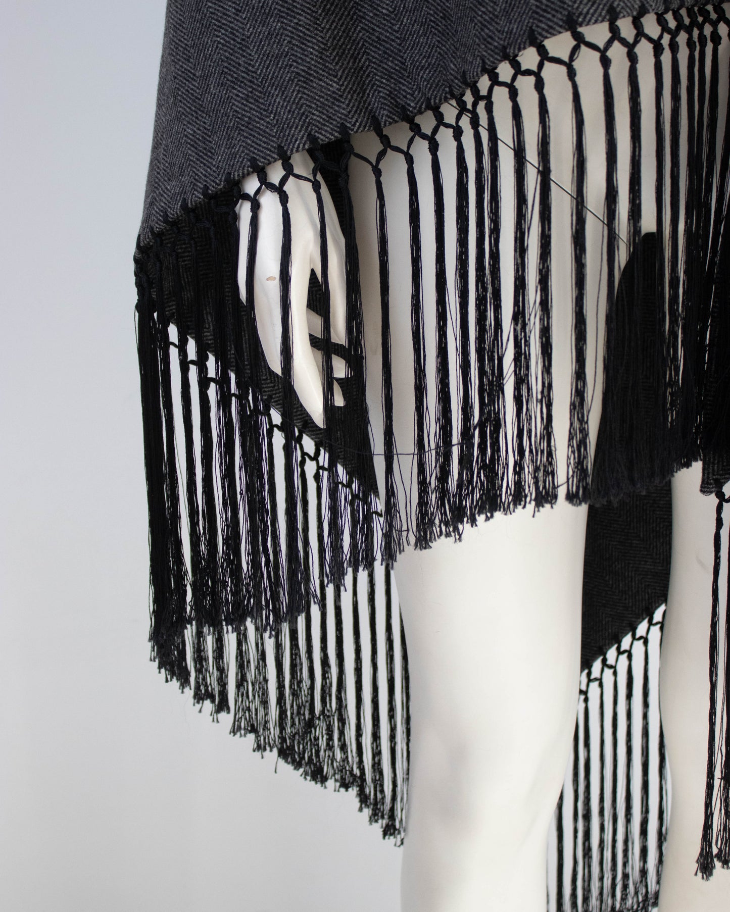 Vintage F/W 1998 Dolce&Gabbana Wool Herringbone Oversized Runway Shawl