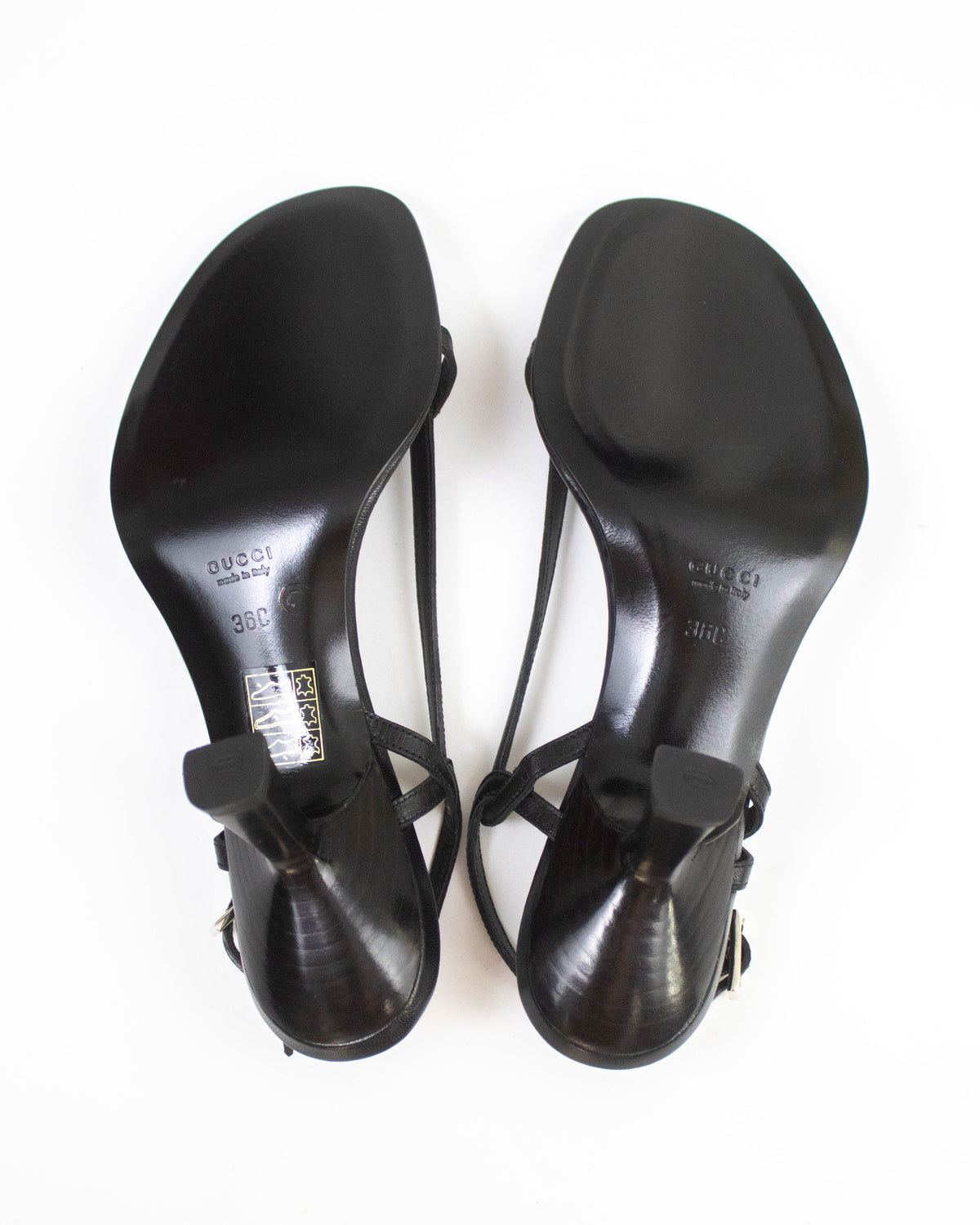 Vintage 1990s Gucci by Tom Ford Black Twisted Heels / 36 (US 6)