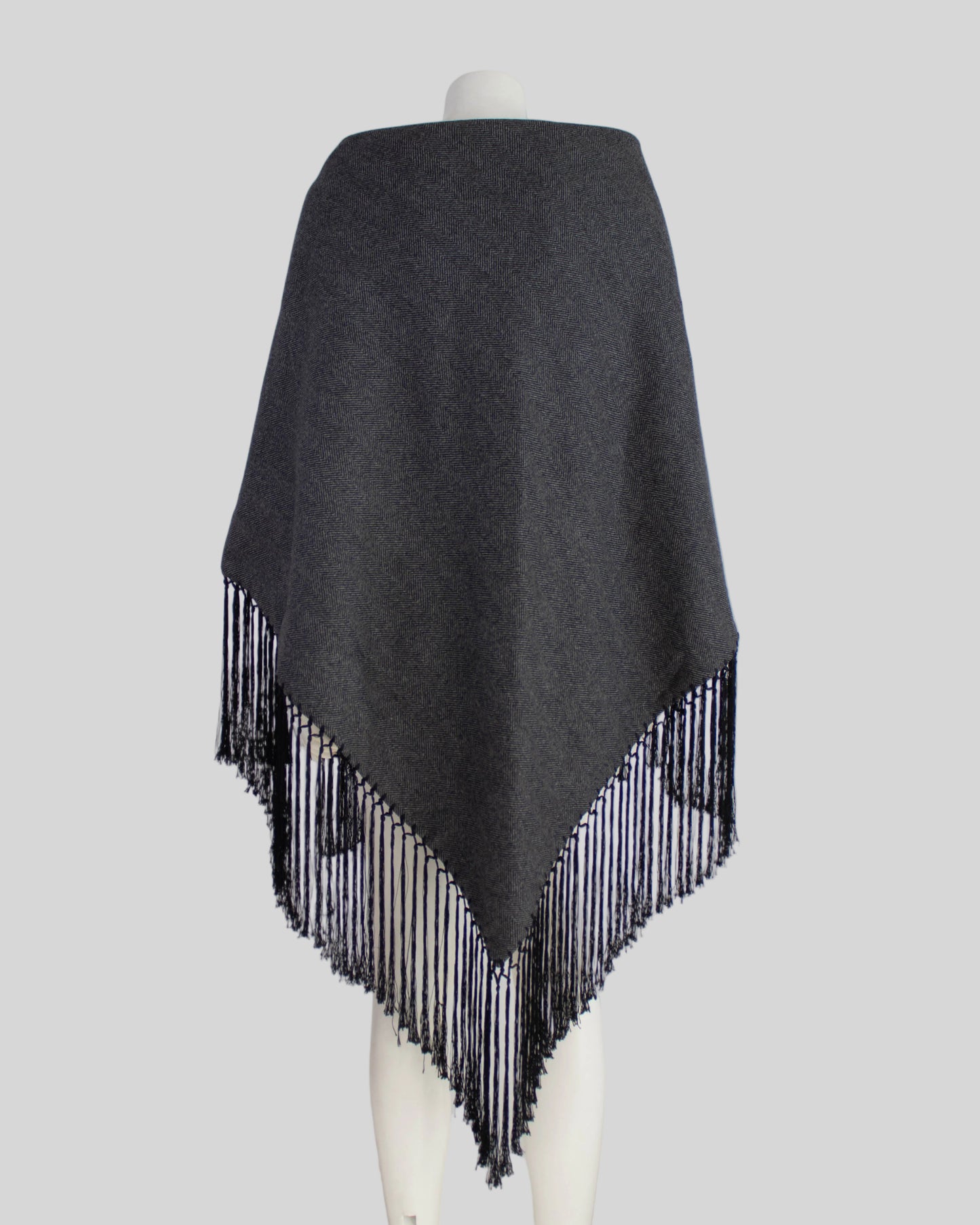Vintage F/W 1998 Dolce&Gabbana Wool Herringbone Oversized Runway Shawl