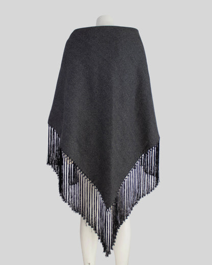 Vintage F/W 1998 Dolce&Gabbana Wool Herringbone Oversized Runway Shawl