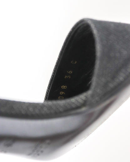 Vintage Gucci by Tom Ford Denim Mule Heels Logo Plates Detail / 36 (US 6)