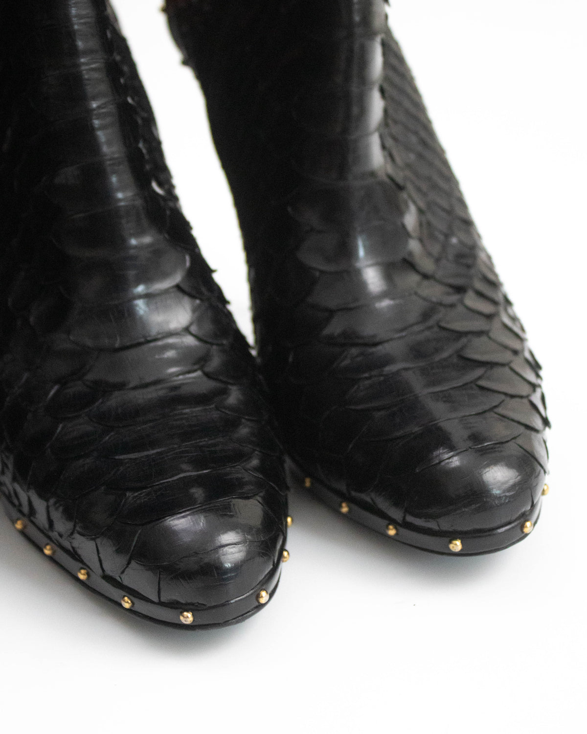 Vintage F/W 2003 Gucci by Tom Ford Black Runway Over-the-Knee Boots / 39 (US 9)