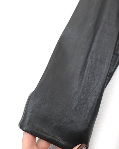 Vintage Calvin Klein Collection Black Soft Leather Blazer Jacket / 4 (XS-S)