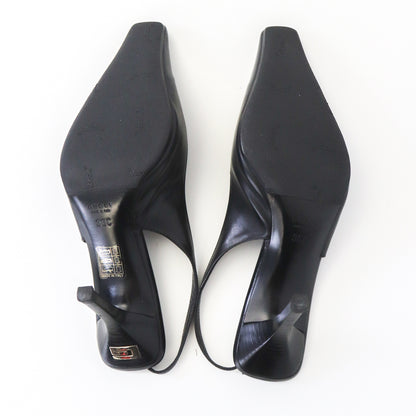 Vintage Gucci by Tom Ford Black Leather Classic Pumps G Letter Logo / 36 (US 6)