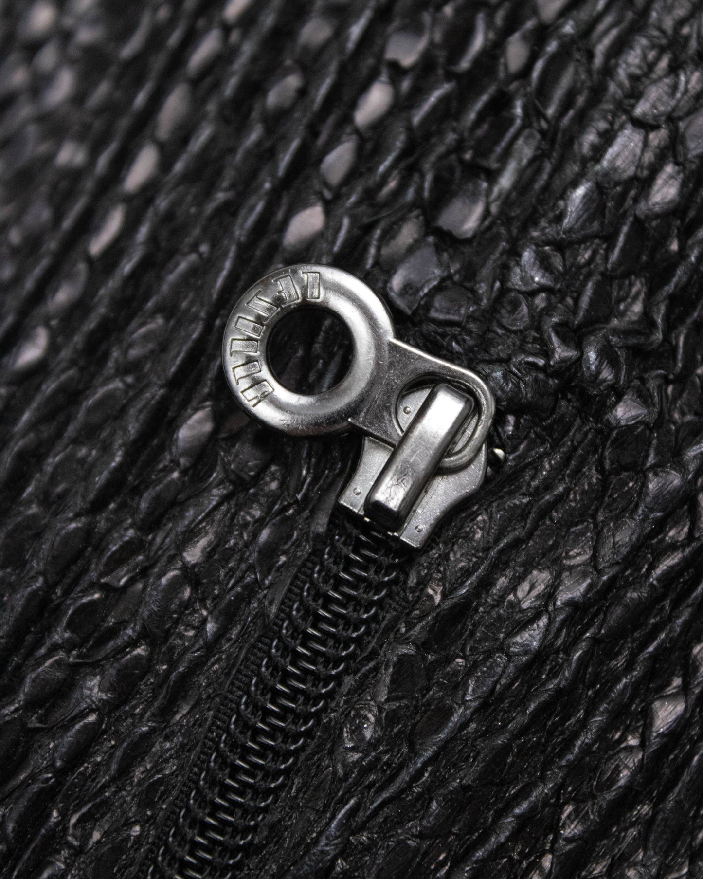 Vintage Le Silla Black Python Leather Stretch Boots / 38 (US 8)