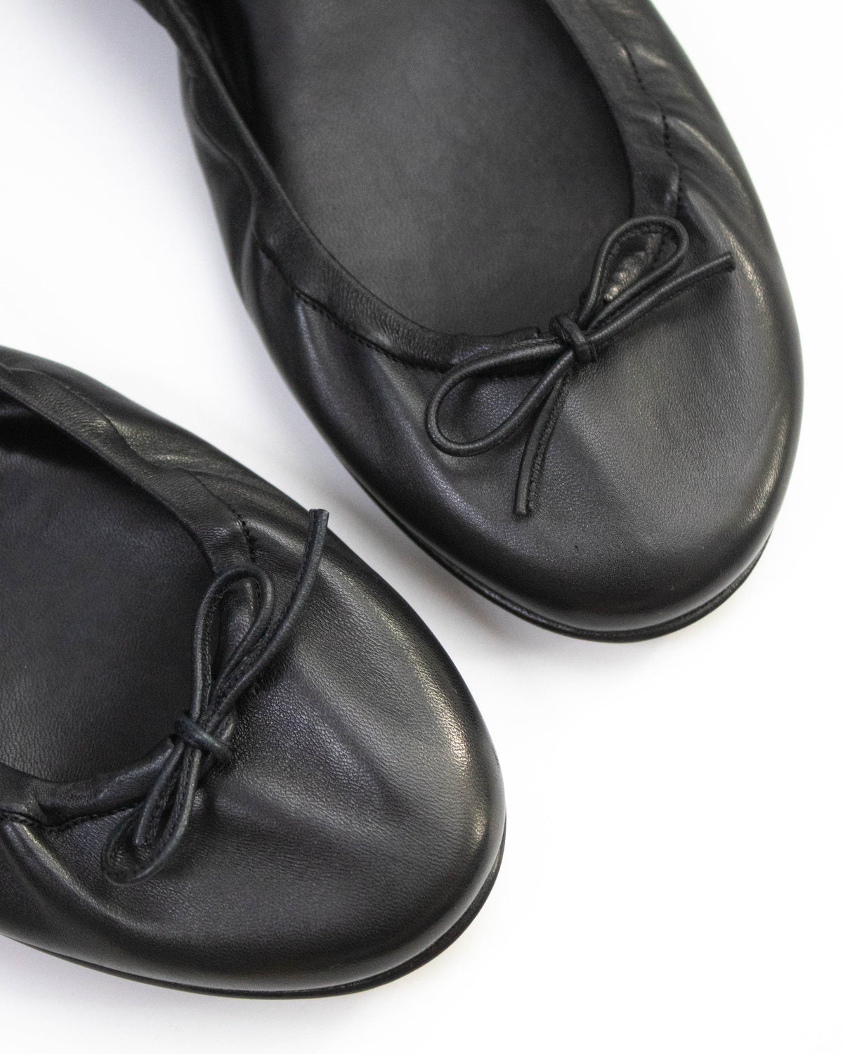 Manolo Blahnik Tobaly Black Soft Leather Ballet Flats / 35 (US 5)