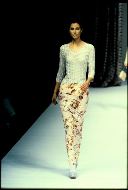 NWT Vintage S/S 1997 Dolce&Gabbana Runway Crochet Hand Knit Fishnet Top / S