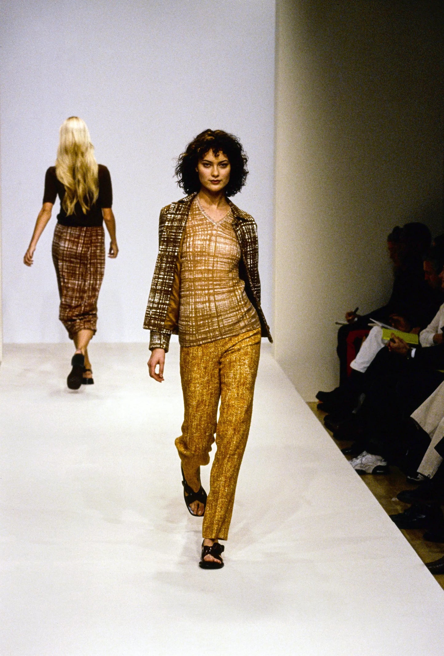 Vintage S/S 1996 Prada 'Ugly Chic' Tweed Print Wool Mohair Sweater / IT 40 (XS-S)