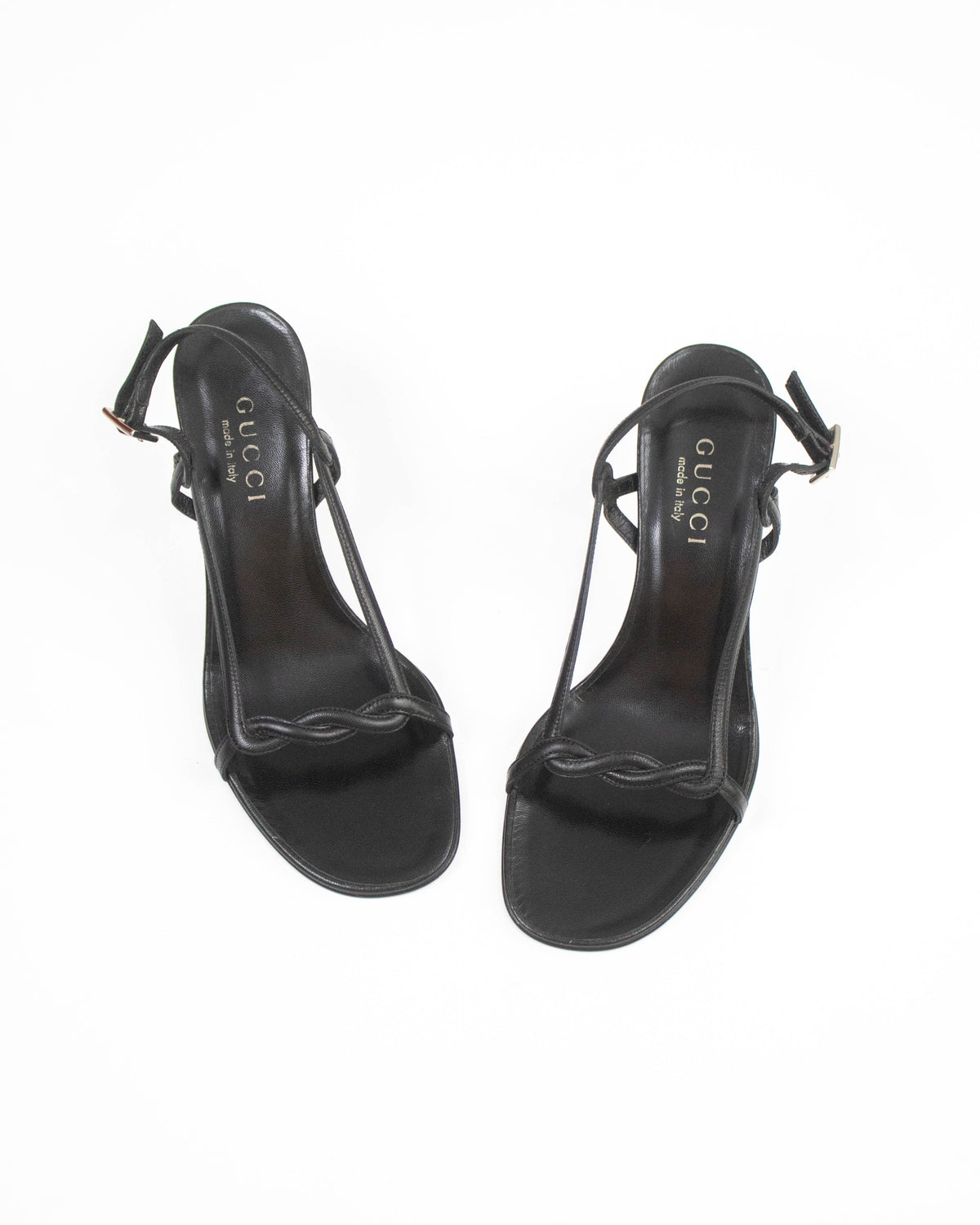 Vintage 1990s Gucci by Tom Ford Black Twisted Heels / 36 (US 6)