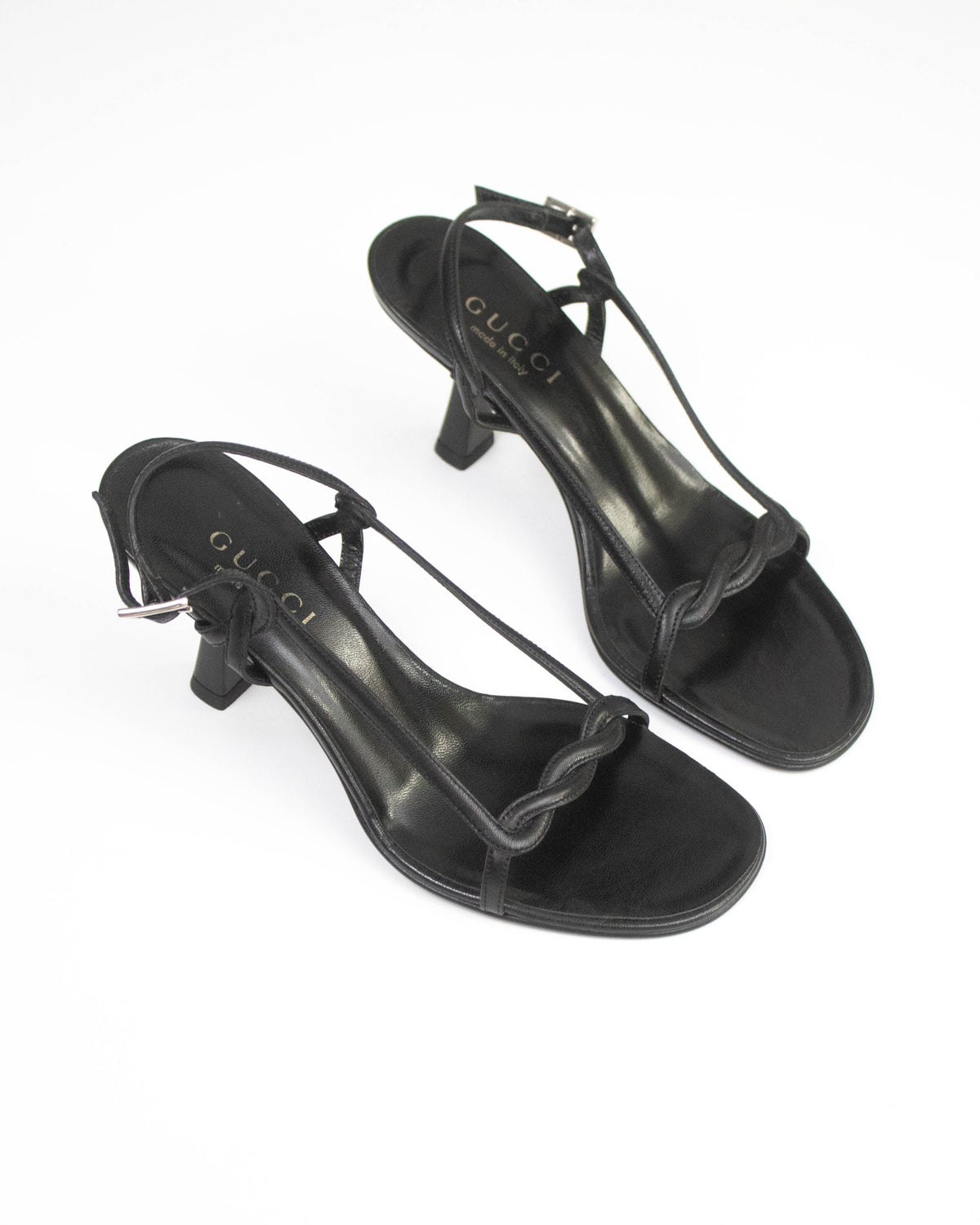 Vintage 1990s Gucci by Tom Ford Black Twisted Heels / 36 (US 6)