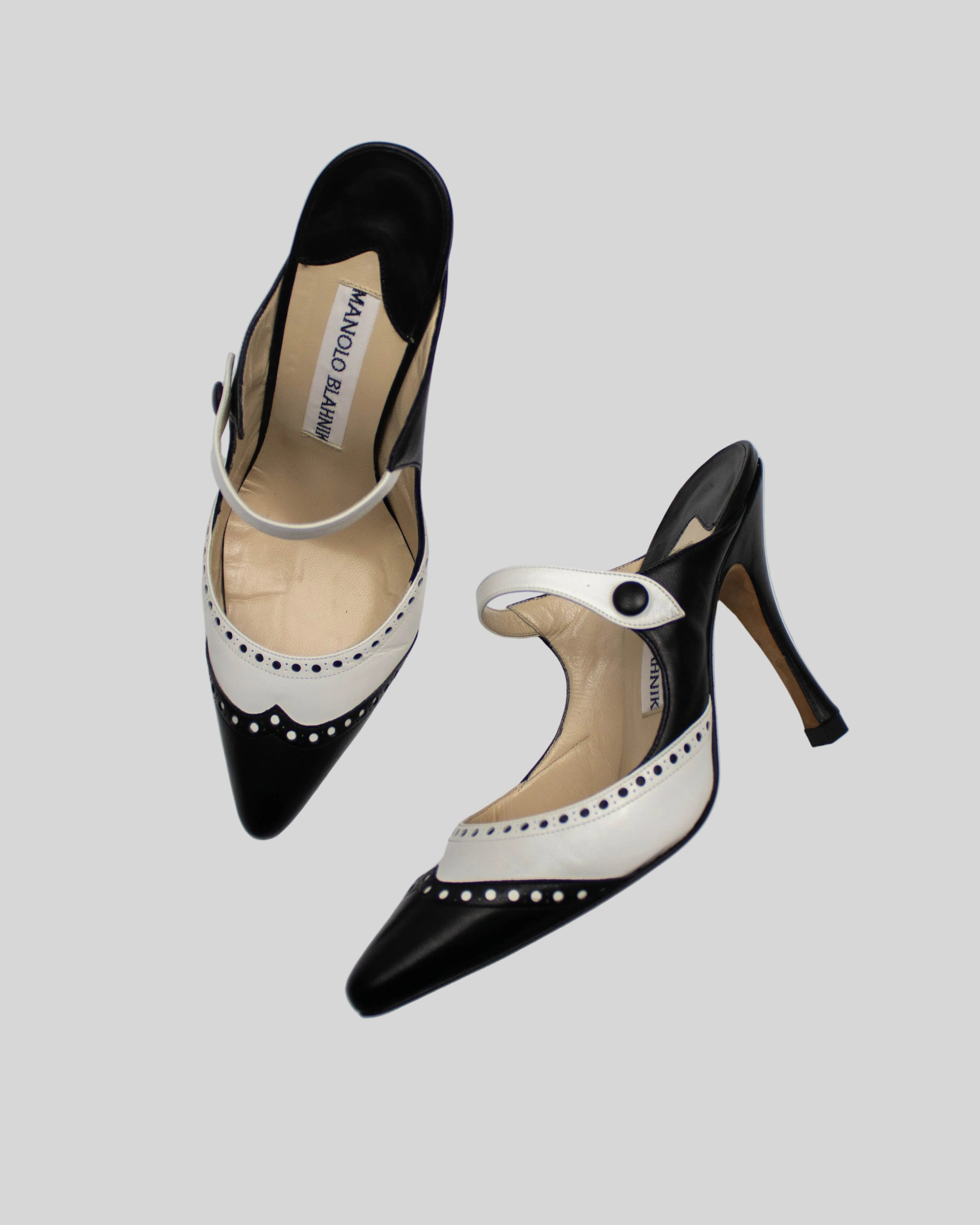Vintage 1990s Manolo Blahnik for John Galliano Agatha Mule Heels