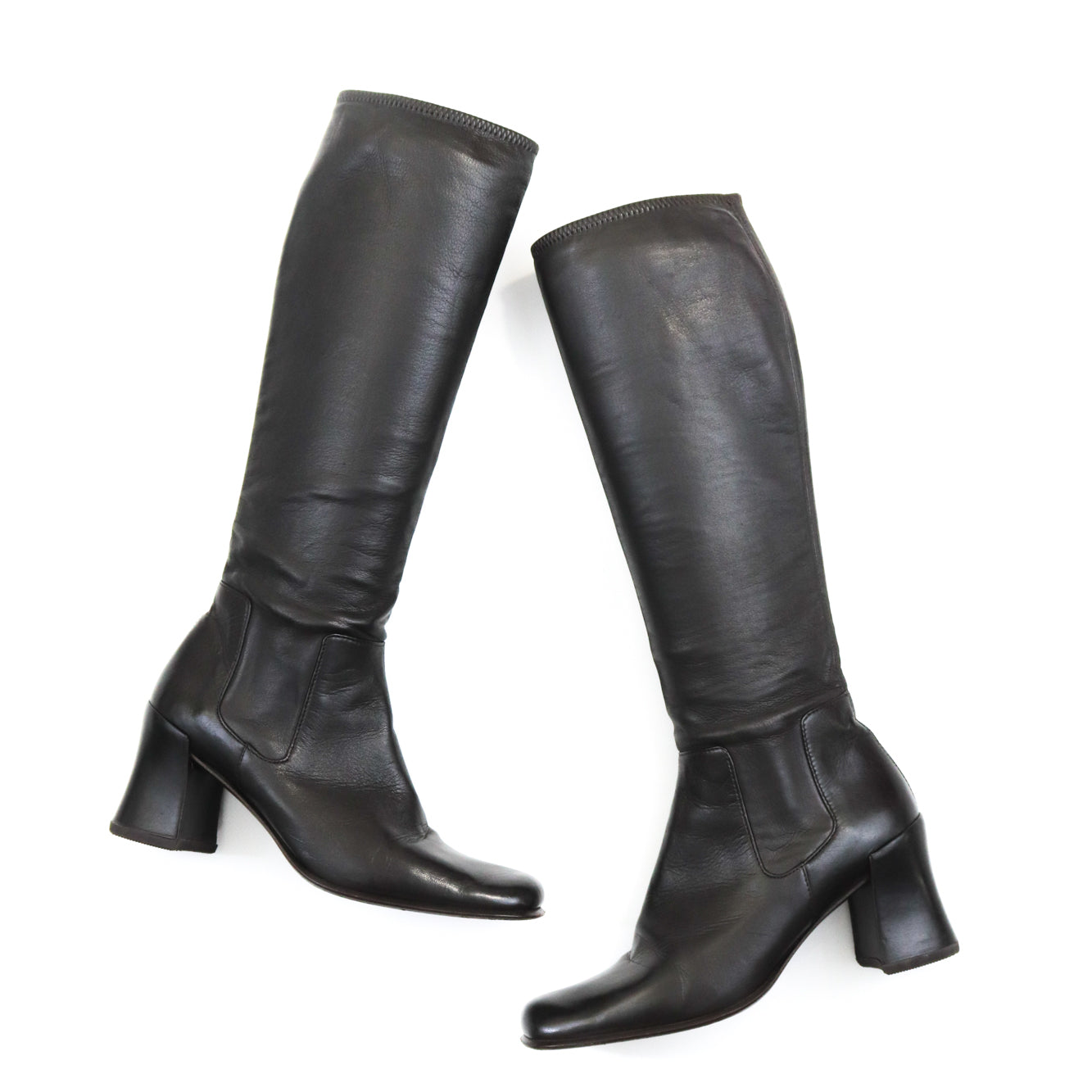 Vintage 1990s Prada Sock Boots As seen on Carolyn Bessette Kennedy / 38 (US 8)