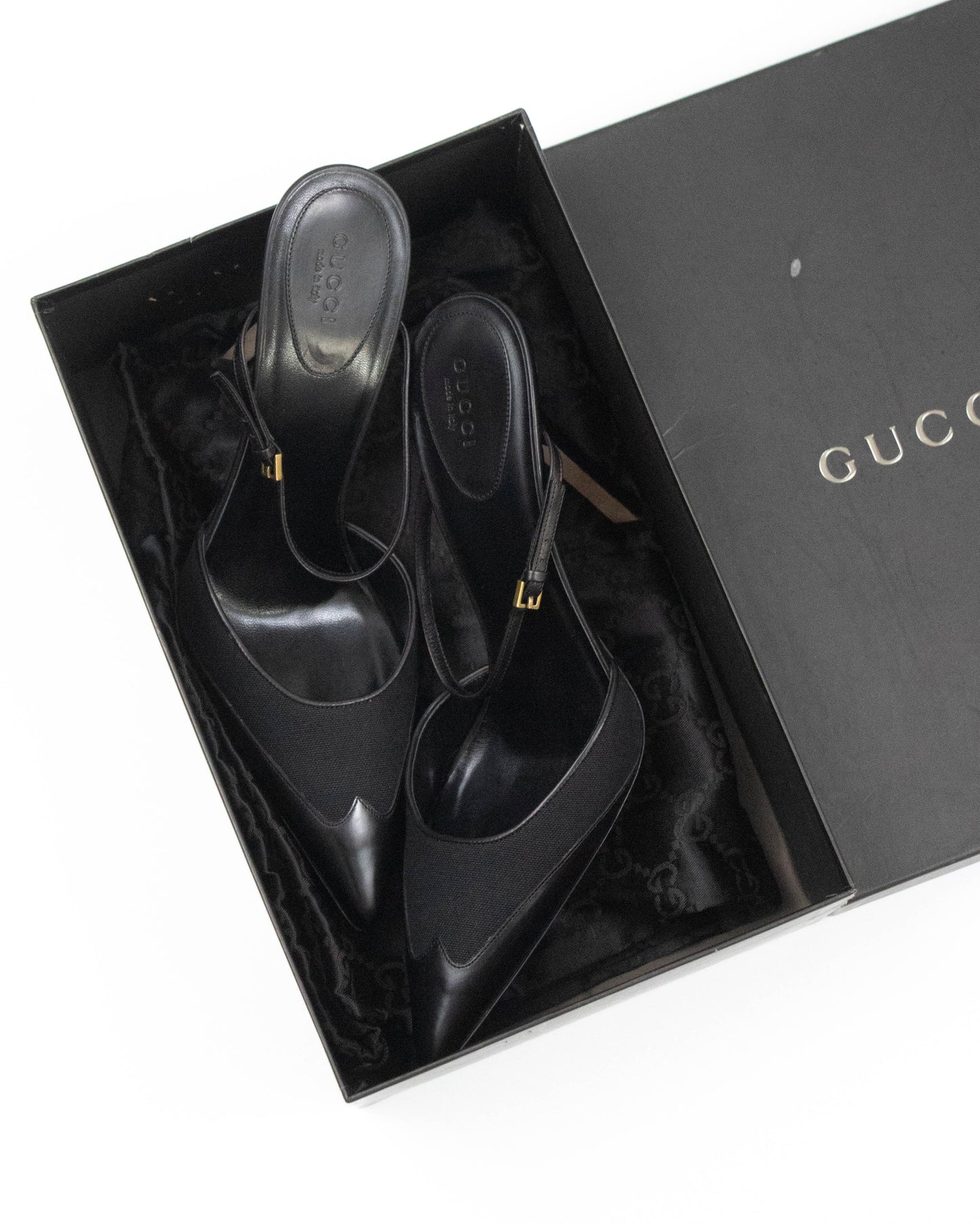 Vintage 2002 Gucci by Tom Ford Pointed Toe Mule Heels / 39 (US 9)