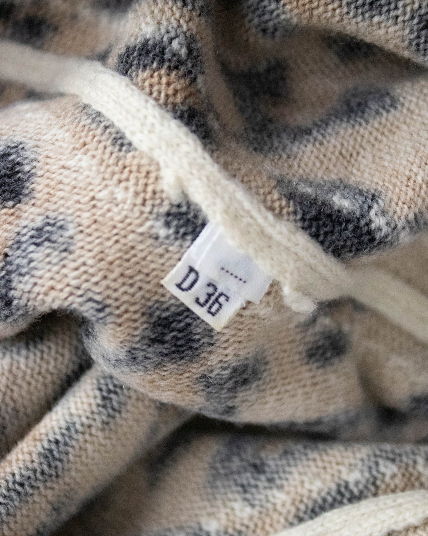 Vintage Blumarine F/W 1998 Leopard Lace Print Mink Fur Collar Cardigan / S