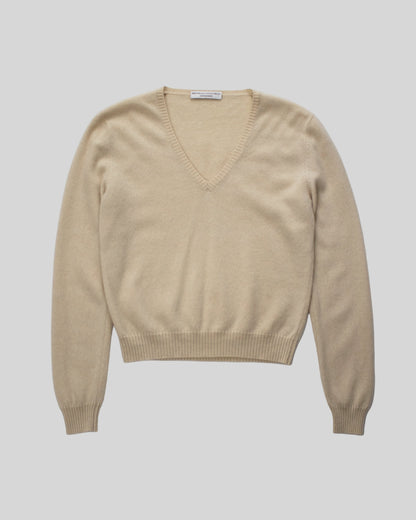 Vintage Brunello Cucinelli Light Peach Cashmere Sweater / S-M