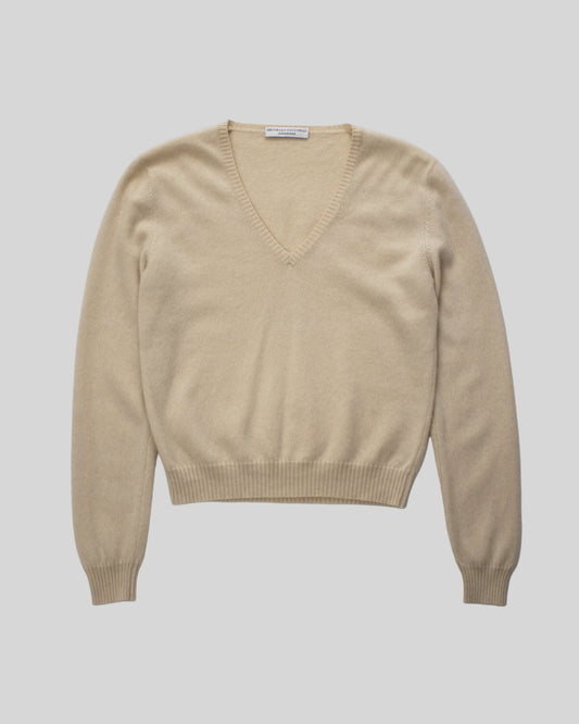 Vintage Brunello Cucinelli Light Peach Cashmere Sweater / S-M