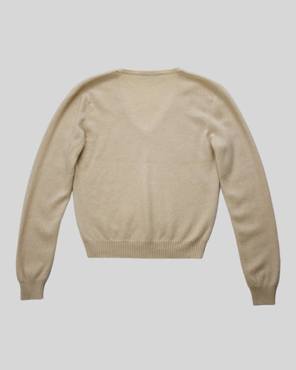 Vintage Brunello Cucinelli Light Peach Cashmere Sweater / S-M