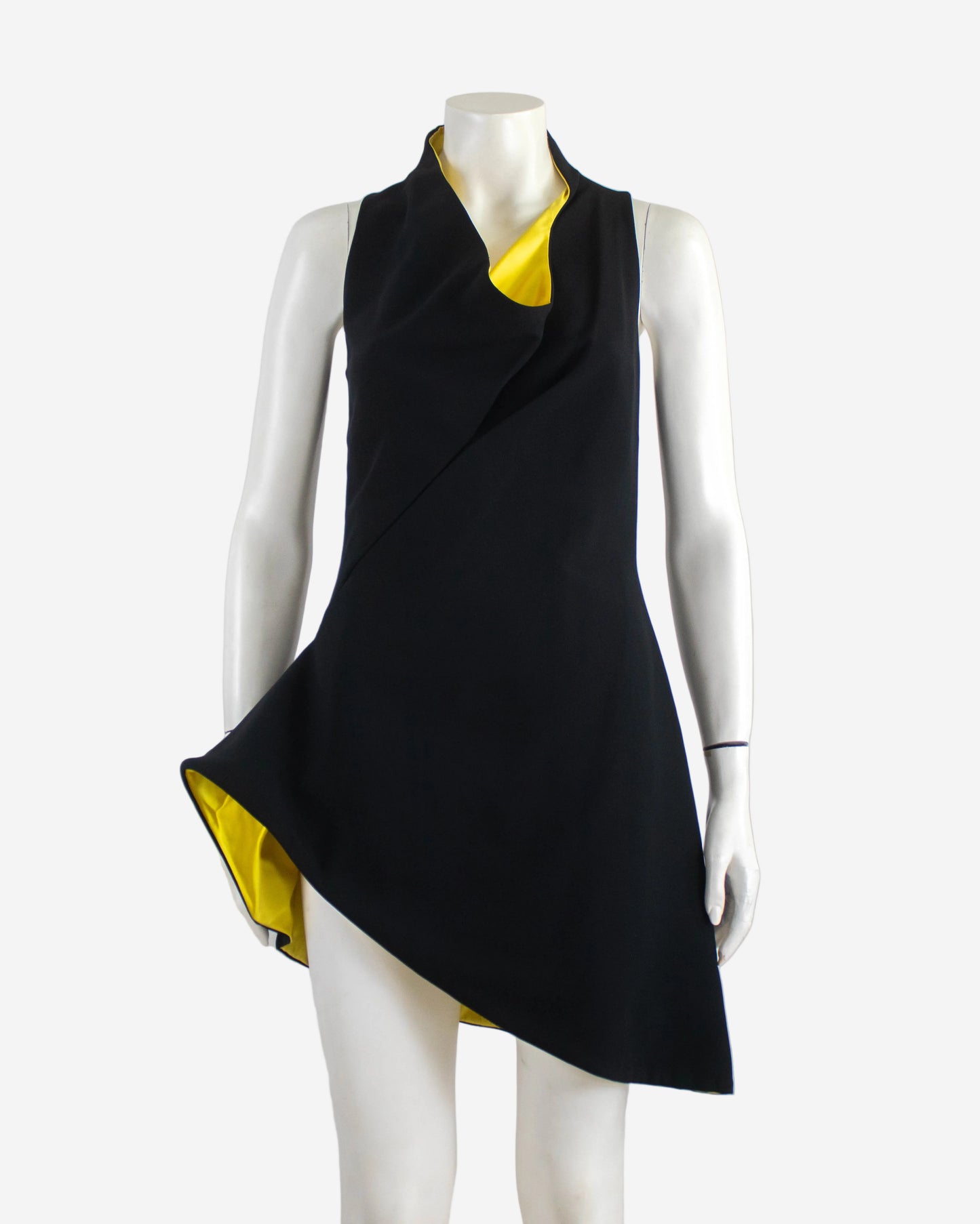 Vintage F/W 1991 Gianni Versace Couture Sculpted Silk Runway Dress / IT 40 (XS-S)