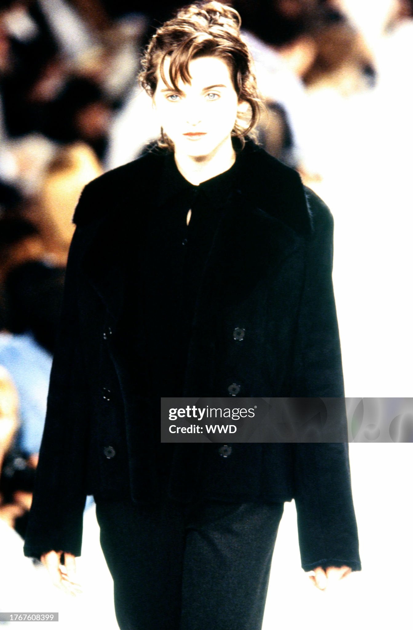 Vintage F/W 1994 Calvin Klein Collection Brown Lambskin Shearling Jacket / M