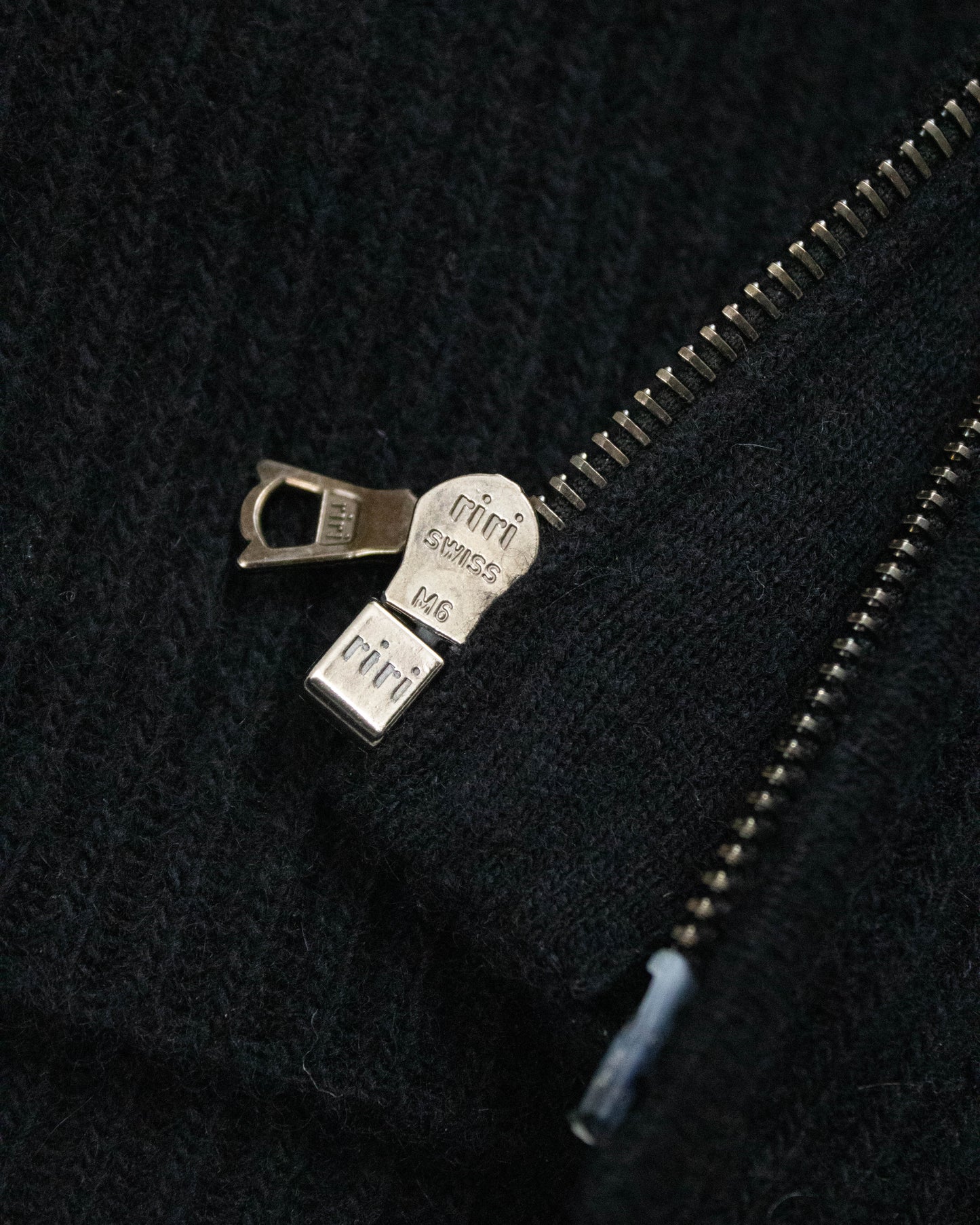 Vintage F/W 1995 Calvin Klein Collection Runway Ribbed Knit Wool Cashmere Blend Cardigan / L