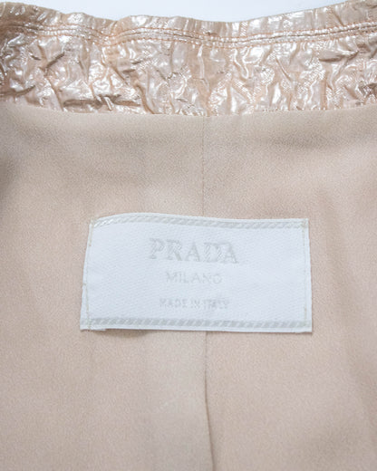 Vintage F/W 1995 Prada Rose Gold Double-Breasted Runway Jacket / IT 42 (S-M)